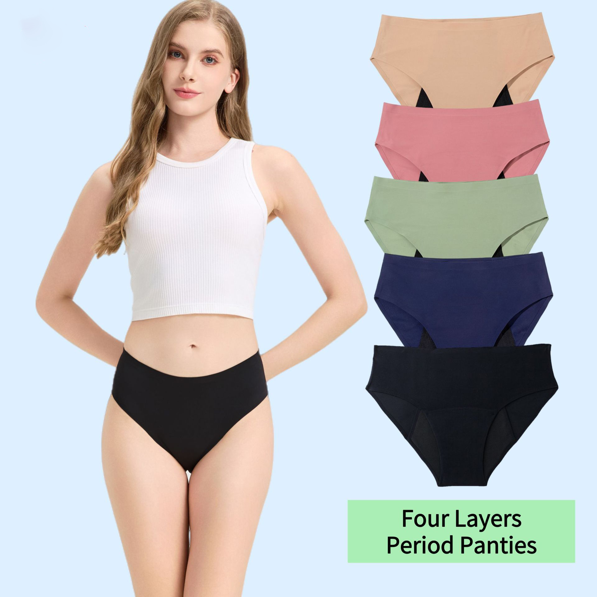 Period Panty Absorbent - سراويل داخلية نسائية للدورة الشهرية بسعة